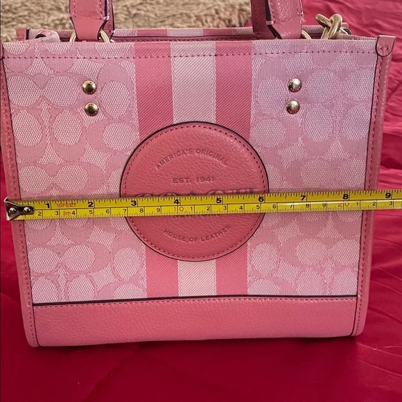 Coach Pink Dempsey 22 Tote Bag - Picture 10 of 13